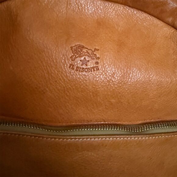 Il Bisonte Saddle Brown Leather Backpack - Picture 13 of 17